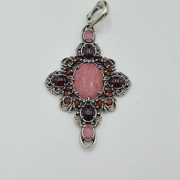 Carolyn Pollack Jewelry - Stunning Designer CAROLYN POLLACK 🌵Sterling Silver Pink Rhodochrosite Garnet🌵